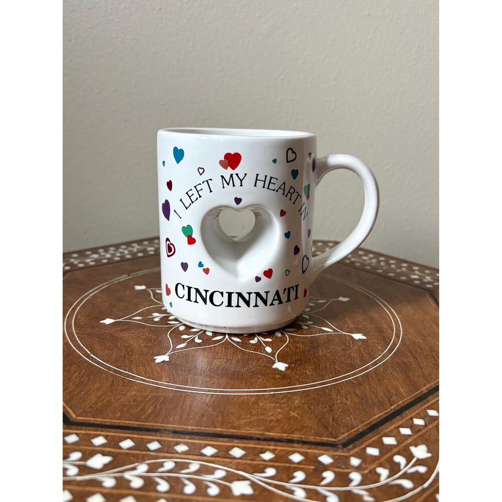 Vintage Mug ‘I Left My Heart In Cincinnati’ Papel Japan